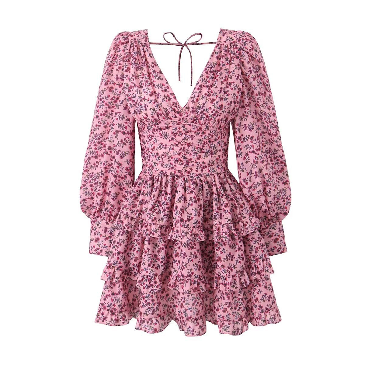 Maliyah Floral Smocked Ruched Mini Skirt